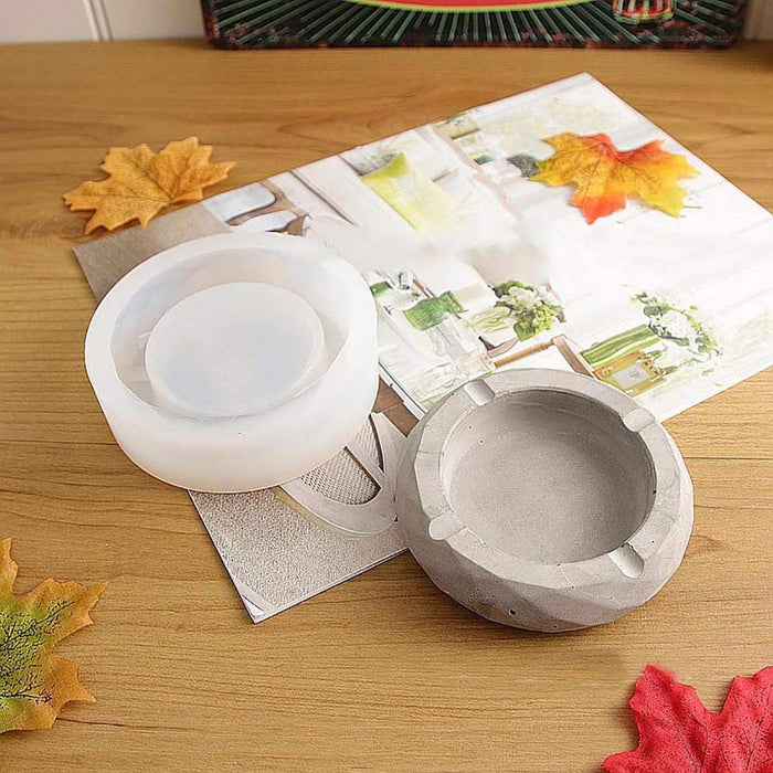 Candle & Resin Silicone Mould Round Design Tray l Pack of 1