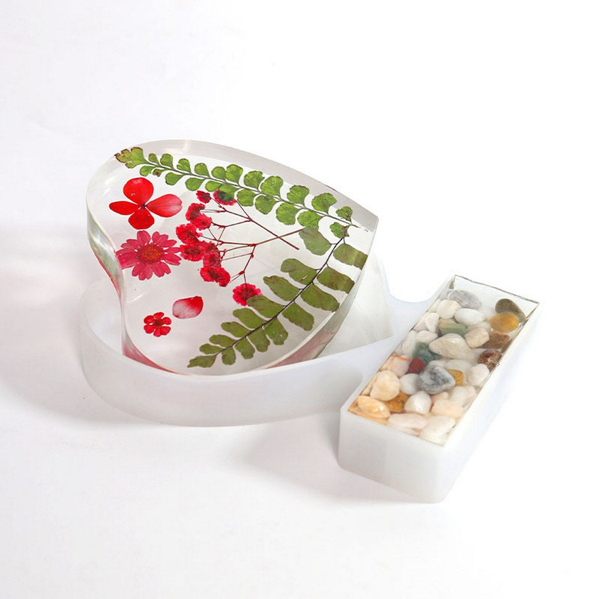 Silicone Mould Heart Photo Frame With Stand JSM115 - view 3