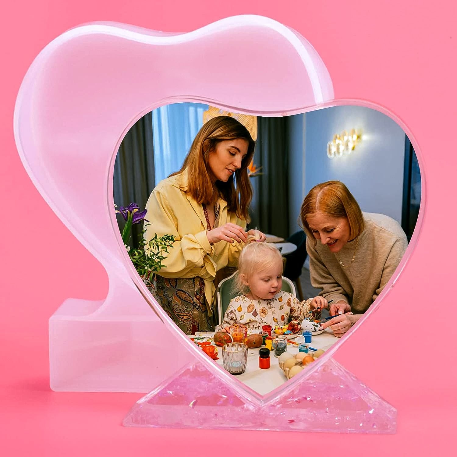 Silicone Mould Heart With Stand JSM116 - view 4