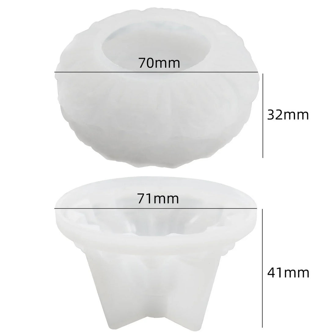 Candle & Resin Silicone Mould Mini Jewellery Pot With Lid  l Pack of 1