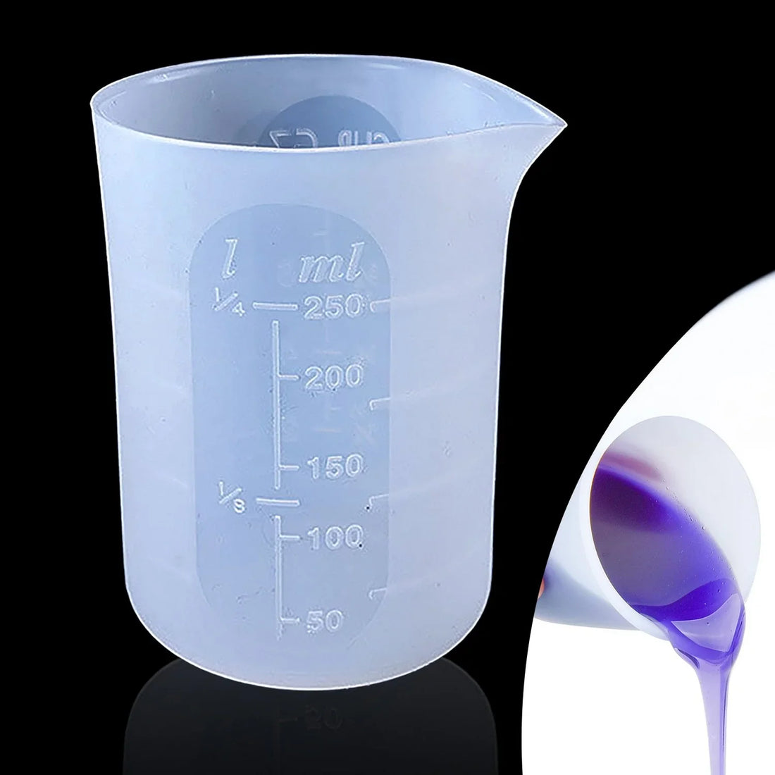 Candle & Resin Silicone Mould Measuring Cup 250ML JSM119 l Pack of 1