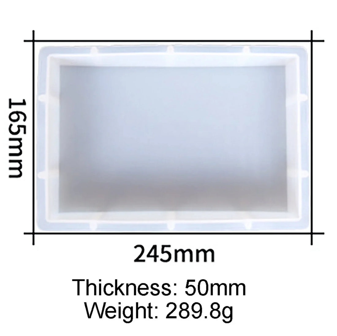 Candle & Resin Silicone Mould Deep Casting Rectangle JSM120 l Pack of 1