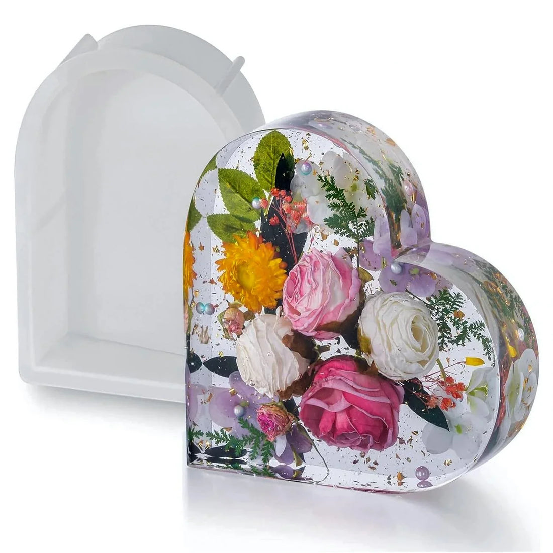 Candle & Resin Silicone Mould Heart Deep Casting JSM121 l Pack of 1