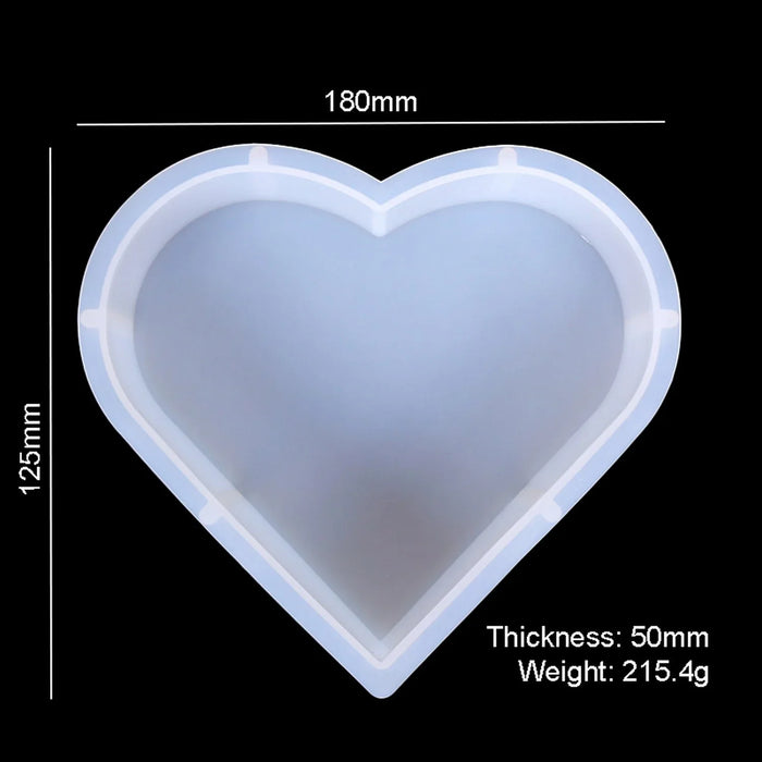 Candle & Resin Silicone Mould Heart Deep Casting JSM121 l Pack of 1