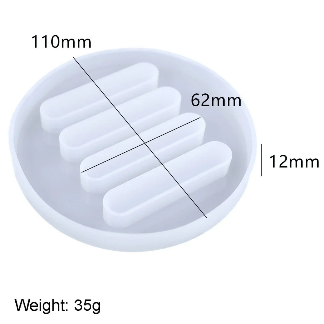 Candle & Resin  Silicone Mould Tea Coaster Stand Design JSM128 l Pack of 1