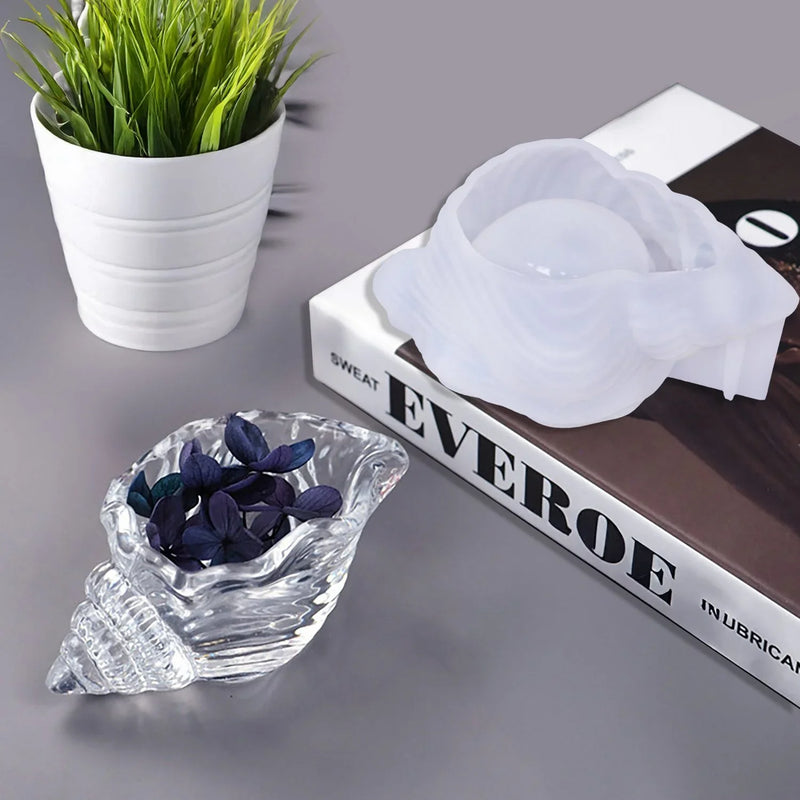 Candle & Resin Silicone Mould shell design l Pack of 1