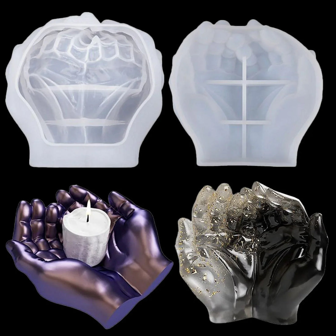 Candle & Resin Silicone Mould Hand Shaped Tray JSM132 l Pack of 1