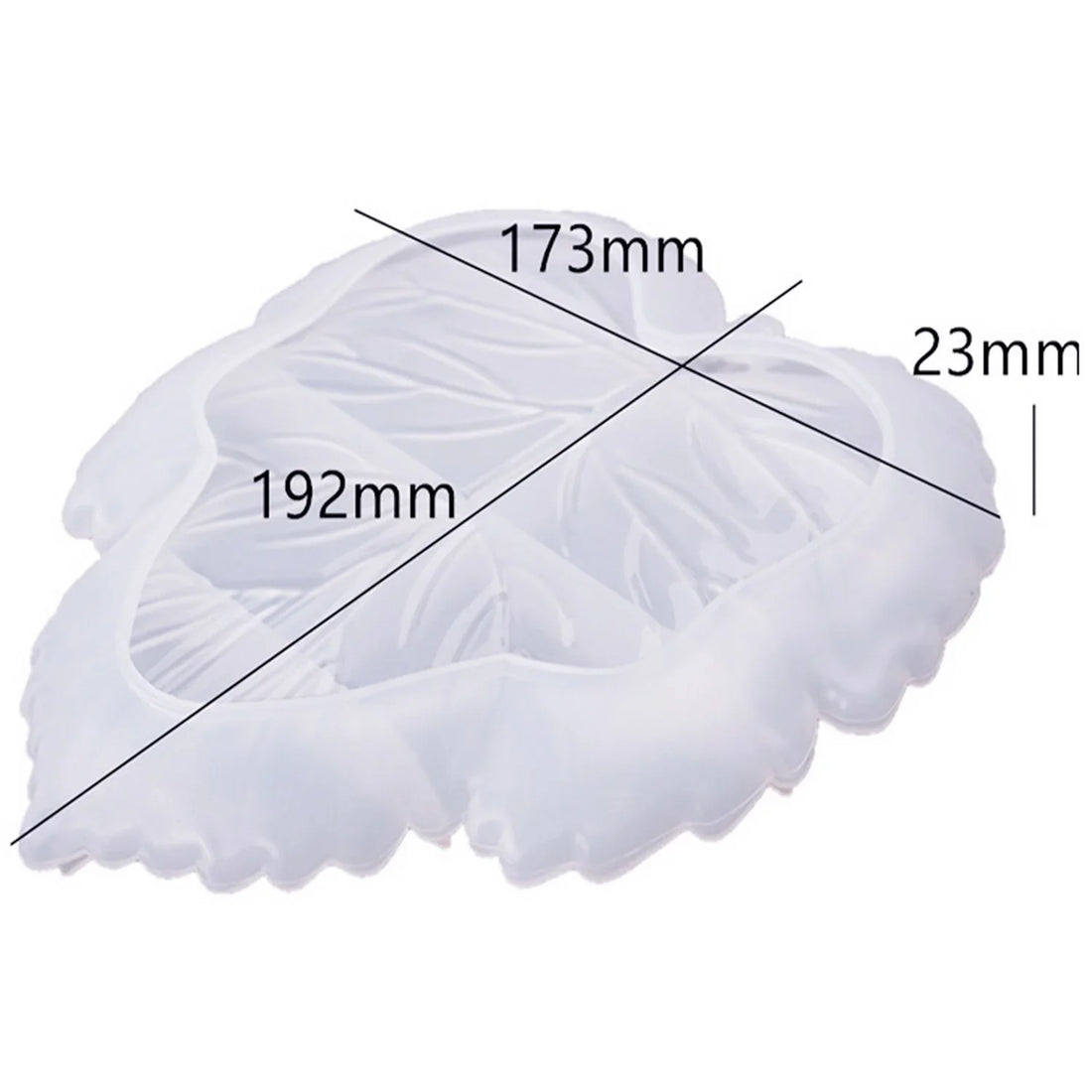 Candle & Resin Silicone Mould Leaf Design Plate   l Pack of 1