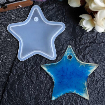 Candle & Resin Silicone Mould Star Shape Keychain JSM136 l Pack of 1