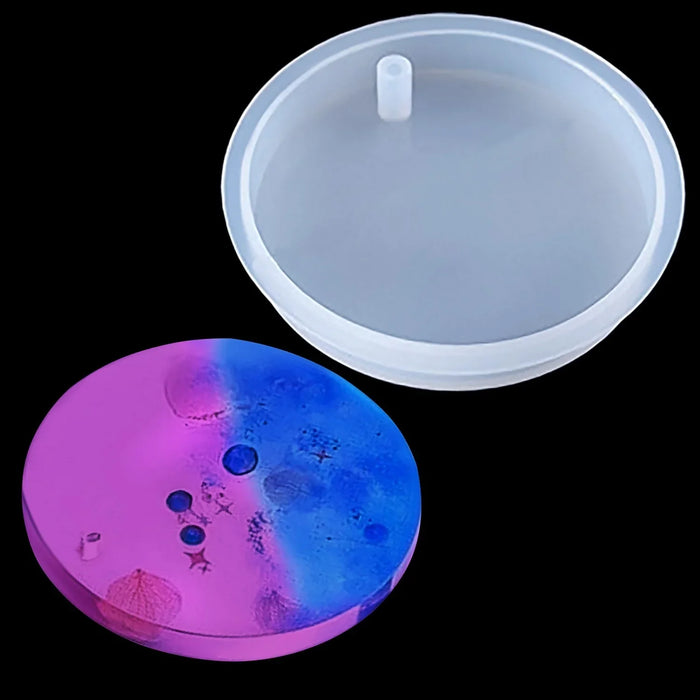 Candle & Resin Silicone Mould Round Shape Keychain JSM139 l Pack of 1