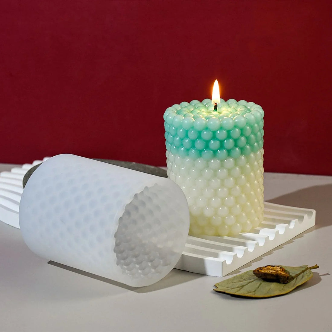 Candle & Resin Silicone Mould Round Bubble Candle Making JSM14 l Pack of 1