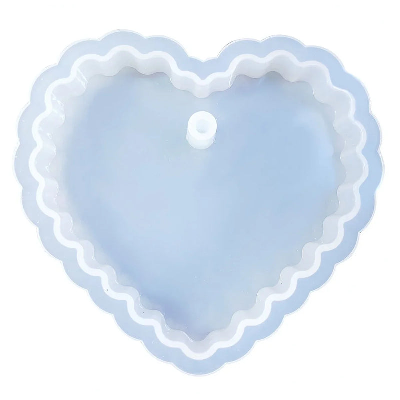Candle & Resin Silicone Mould Design Heart Shape Keychain JSM140 l Pack of 1