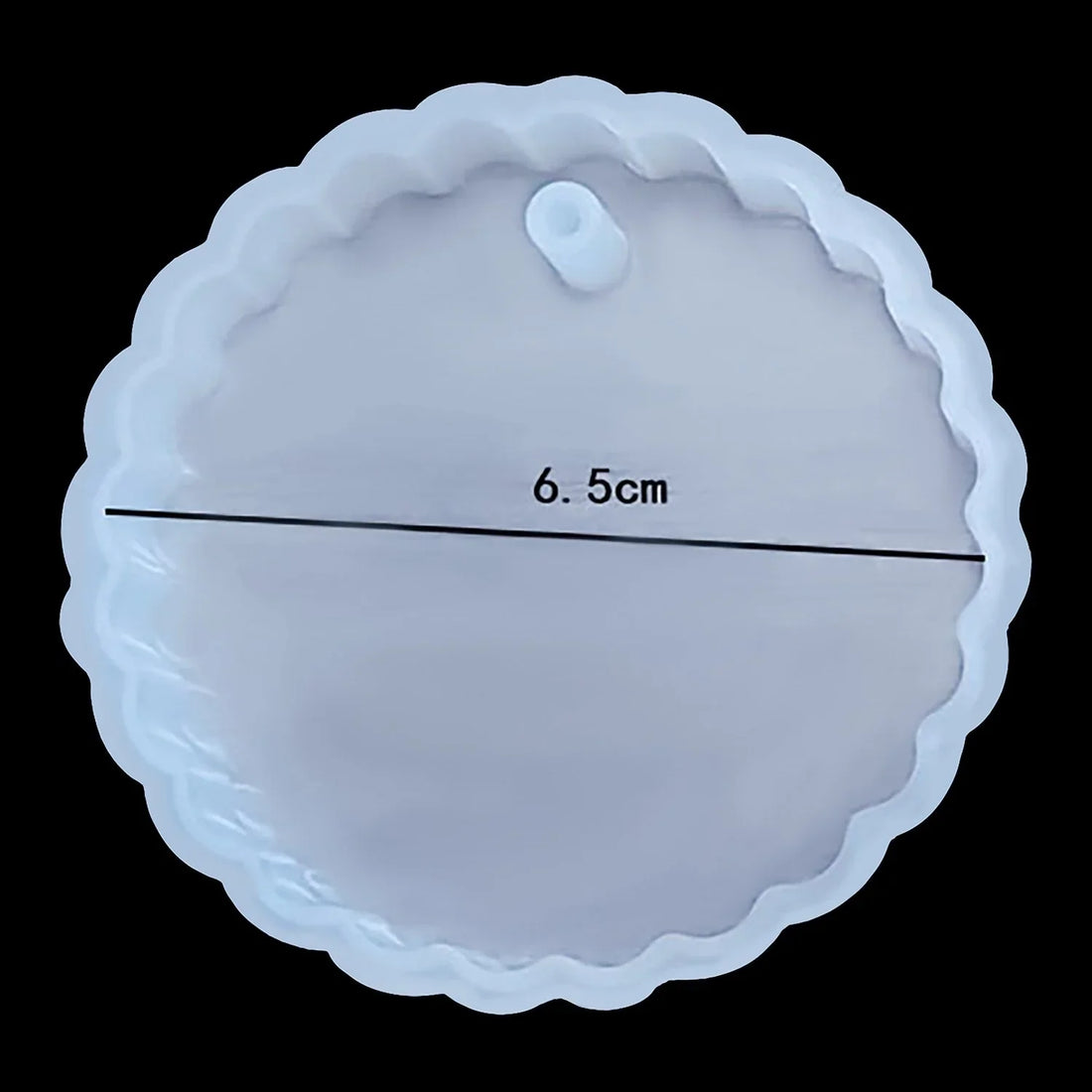 Candle & Resin Silicone Mould Design Round Shape Keychain JSM141 l Pack of 1