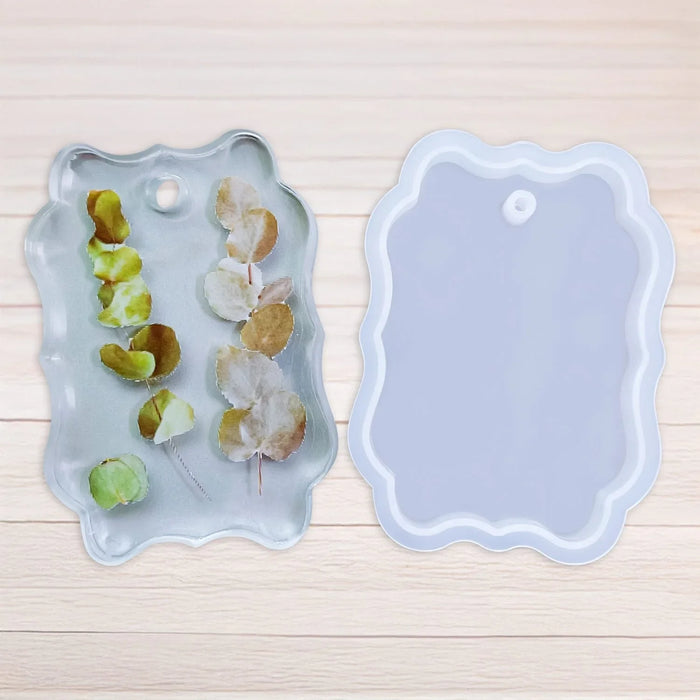 Candle & Resin Silicone Mould Rectangle Shape Keychain l Pack of 1