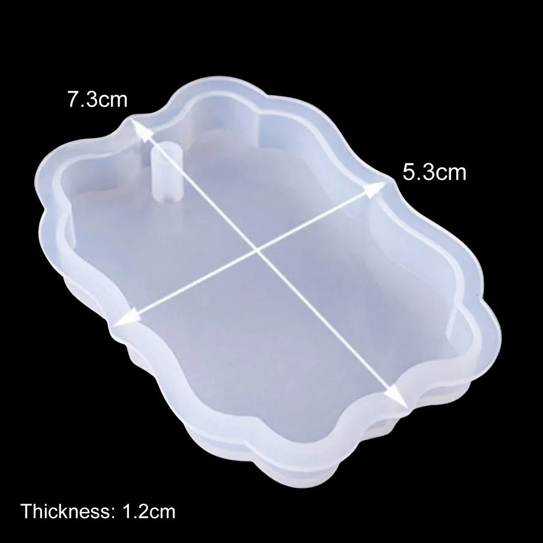 Candle & Resin Silicone Mould Rectangle Shape Keychain l Pack of 1