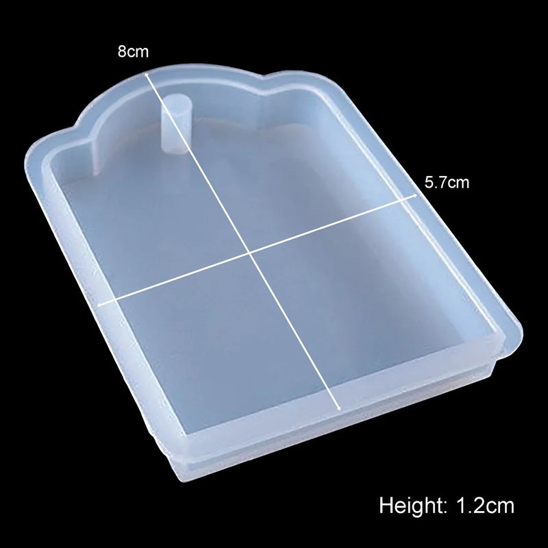 Candle & Resin  Silicone Mould Rectangle Shape Keychain JSM146 l Pack of 1