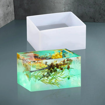 Candle & Resin Silicone Mould Cube Rectangle Shape  l Pack of 1
