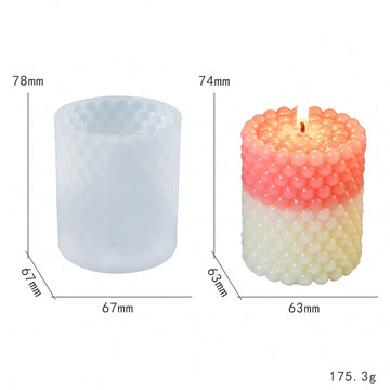 Candle & Resin Silicone Mould Round Bubble Candle Making JSM14 l Pack of 1