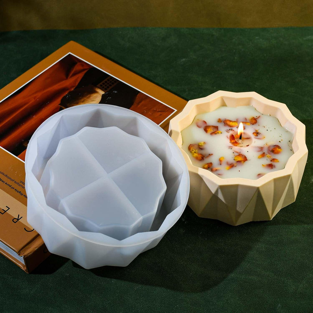 Candle & Resin Silicone Mould Round Candle Pot JSM155 l Pack of 1