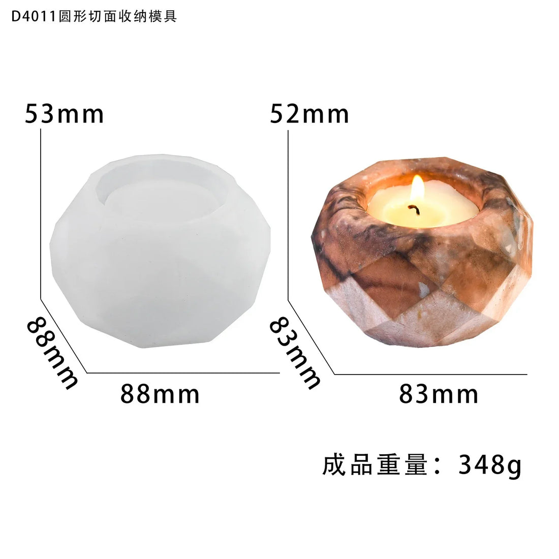 Candle & Resin Silicone Mould  l JSM156 l Pack of 1