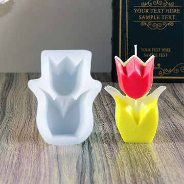 Candle & Resin Silicone Mould Flower With Petal Candle JSM168 l Pack of 1