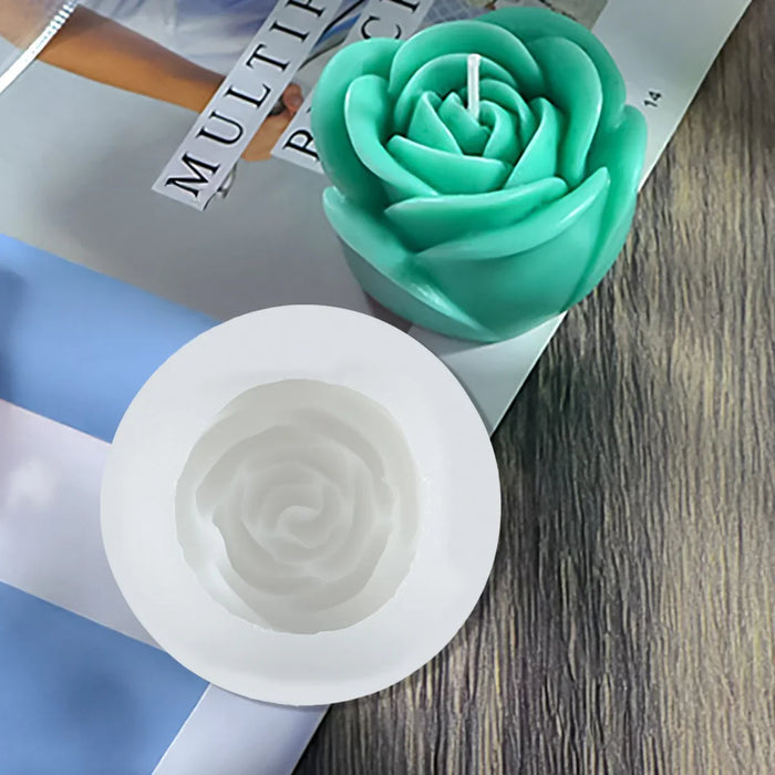 Candle & Resin Silicone Mould Rose Candle JSM169 l Pack of 1