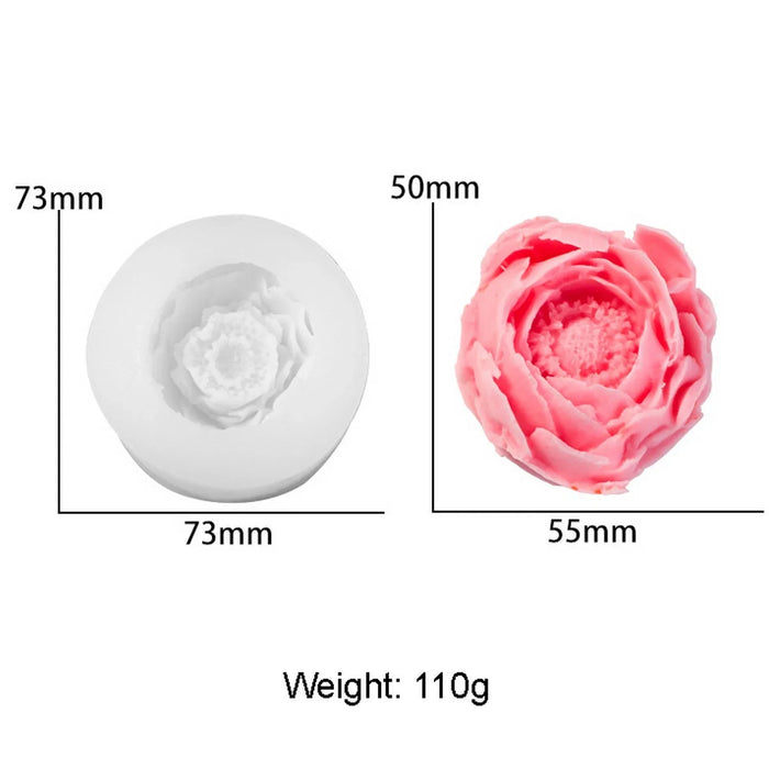 Candle & Resin Silicone Mould Rose Candle Making JSM170 l pack of 1