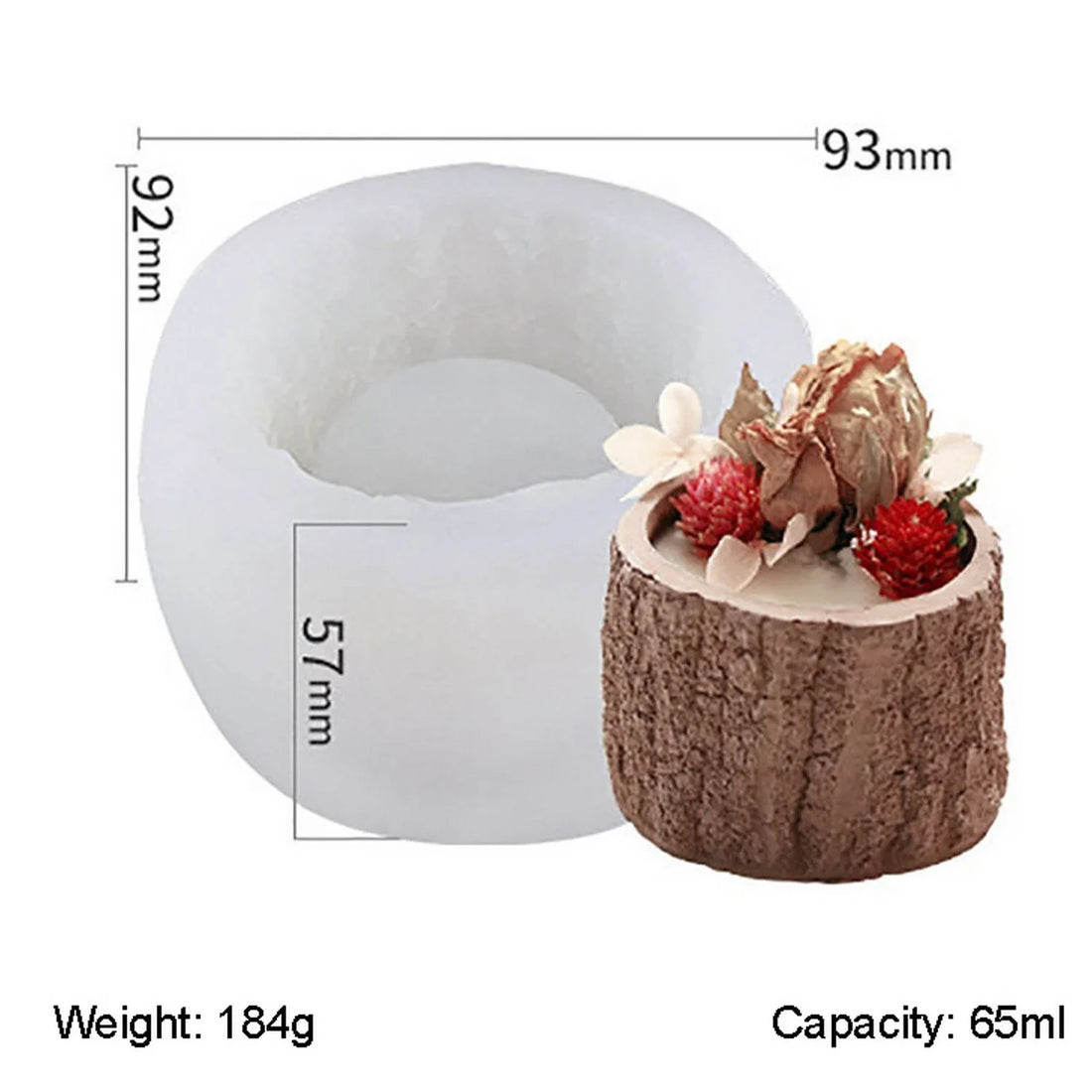 Candle & Resin Silicone Mould Pot  l Pack of 1