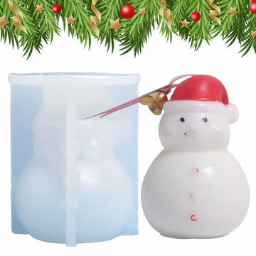 Candle & Resin Silicone Mould Snowman Candle JSM178 l Pack of 1