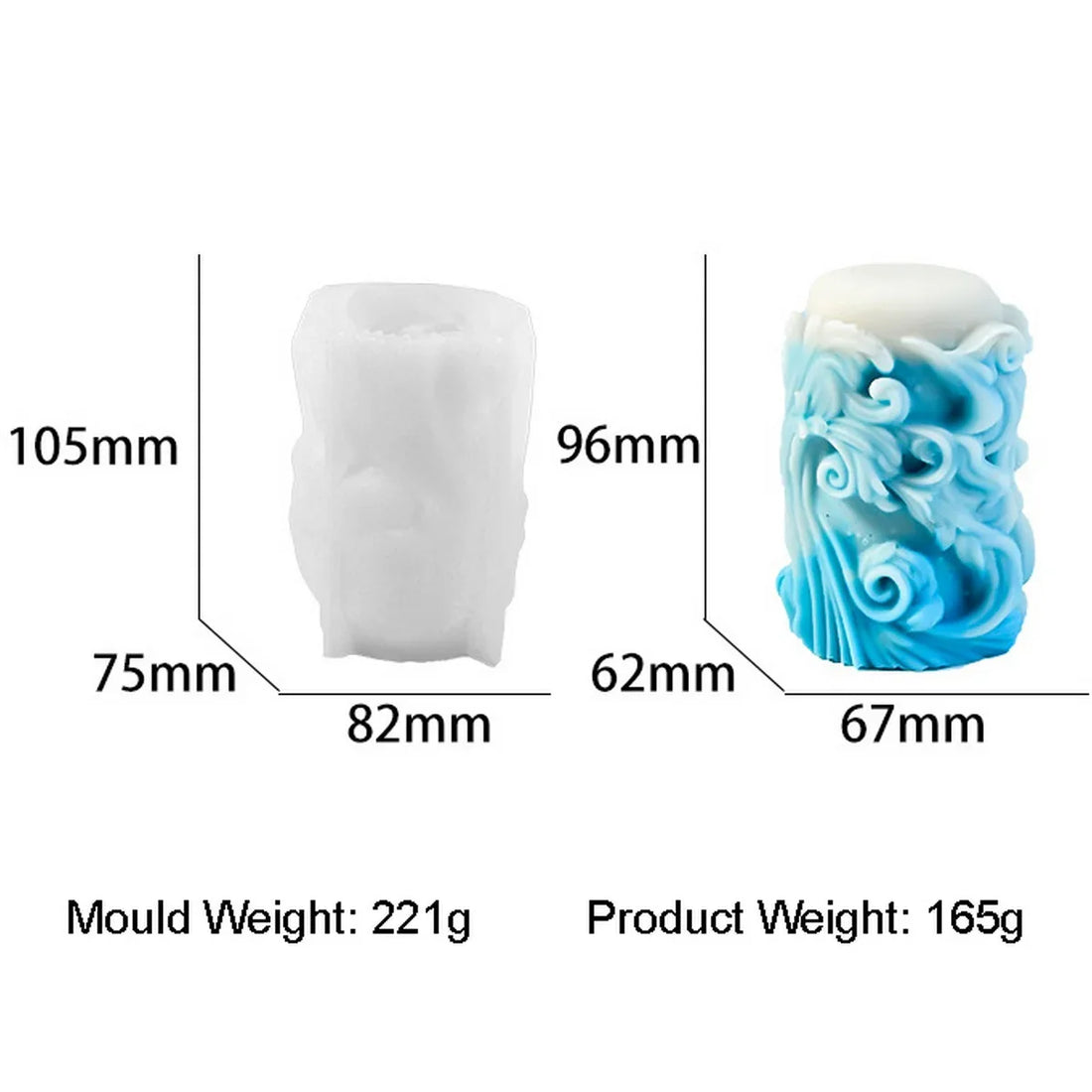 Candle & Resin Silicone Mould Candle Making JSM182 l Pack of 1