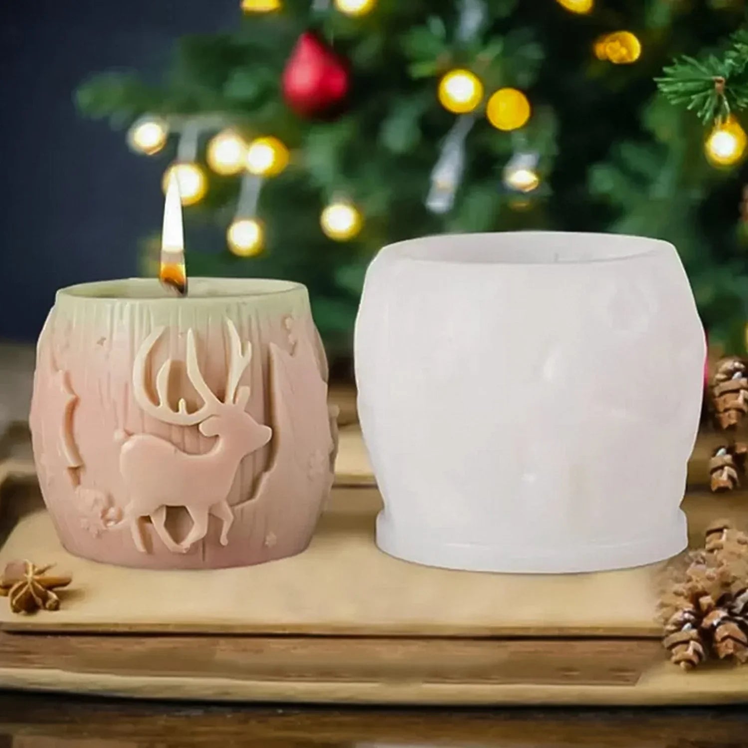 Candle & Resin Silicone Mould Candle Making  l Pack of 1