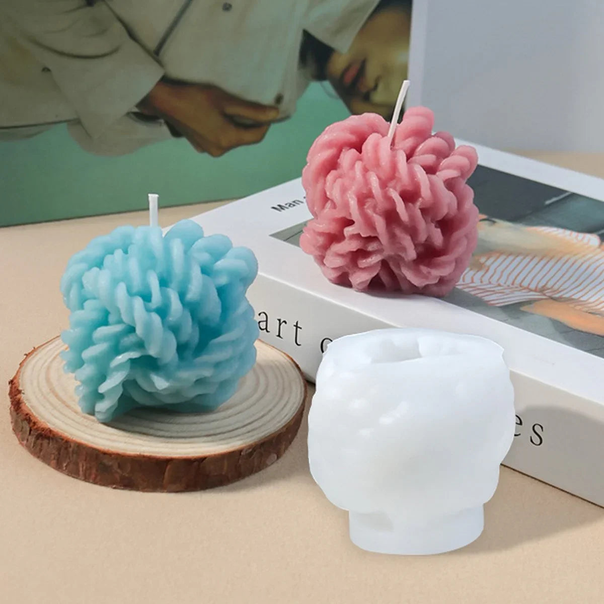 Candle & Resin Silicone Mould Rope Candle JSM185 l Pack of 1