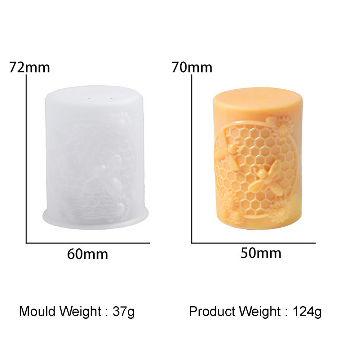 Candle & Resin Silicone Mould Candle making l Pack of 1