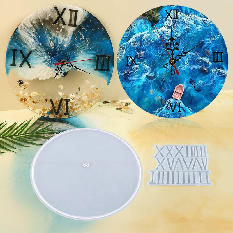 Candle & Resin Silicone Mould  Clock With  Roman Number l Pack of 1