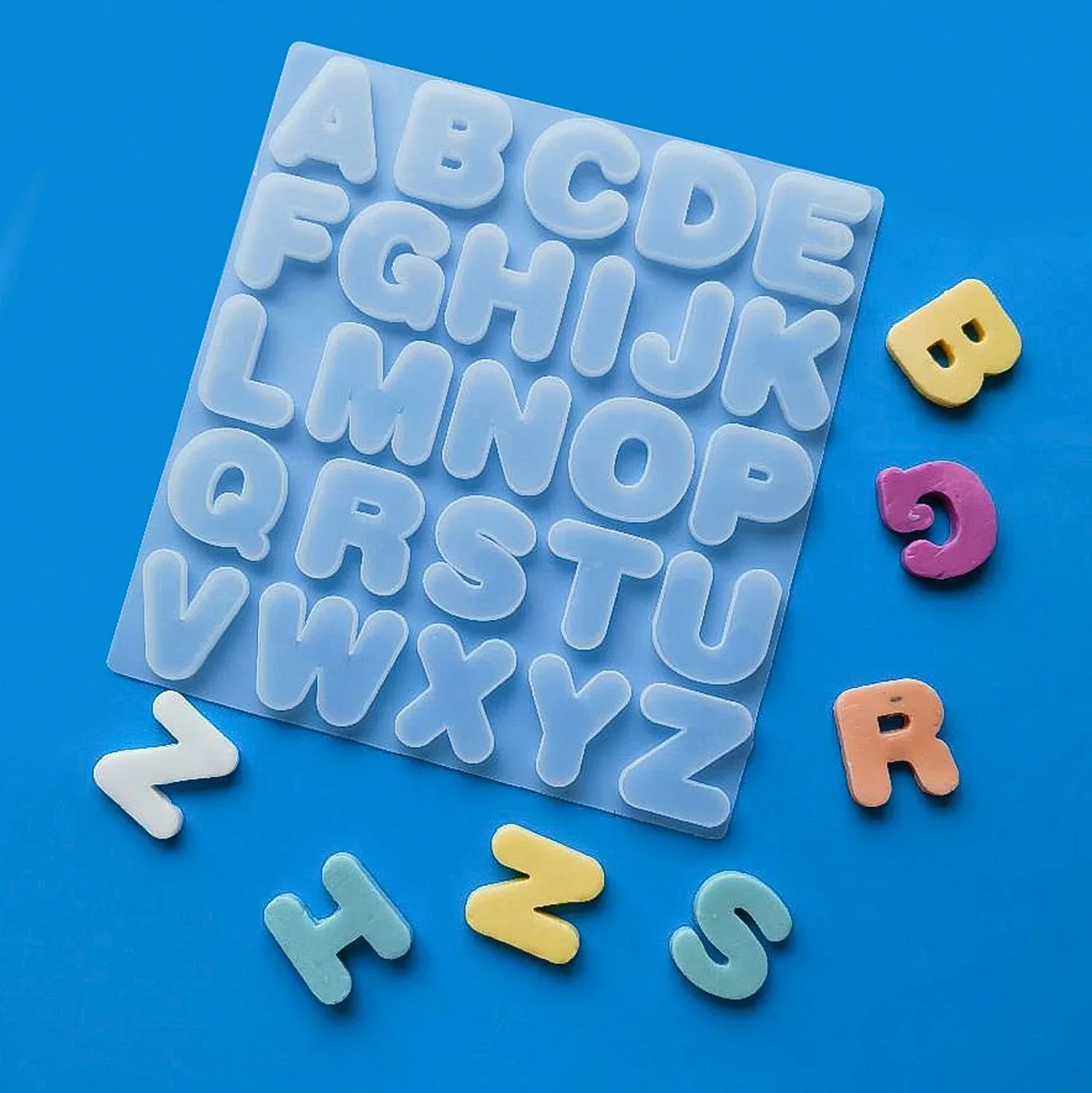 Candle & Resin Silicone Mould  AtoZ Small  l Pack of 1