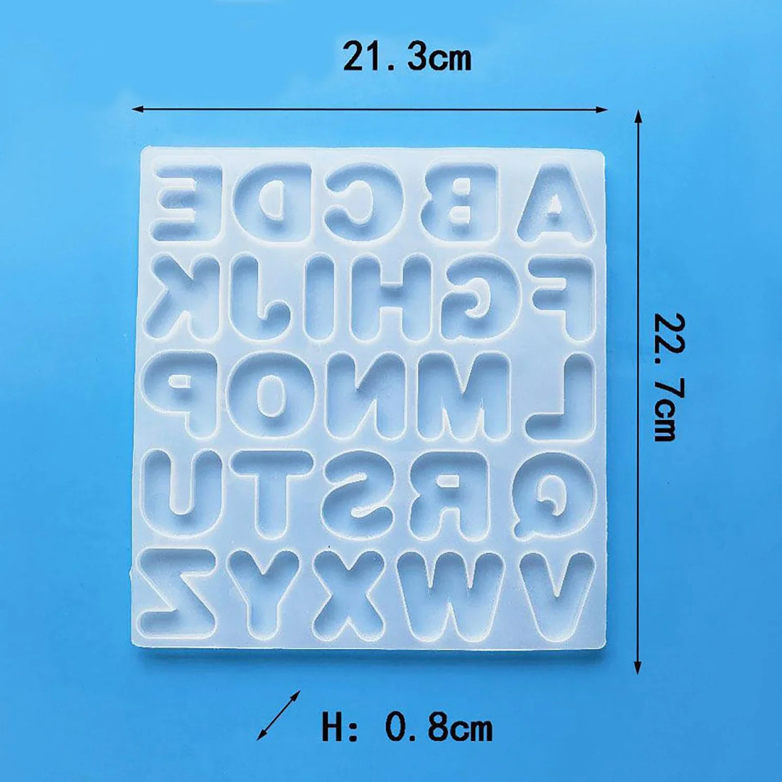 Candle & Resin Silicone Mould  AtoZ Small  l Pack of 1