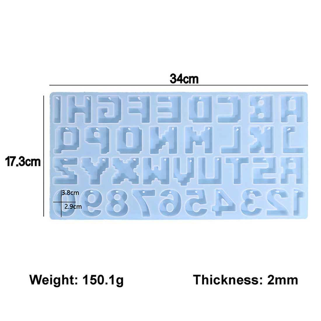 Silicone Mould AtoZ Box Tray JSM22