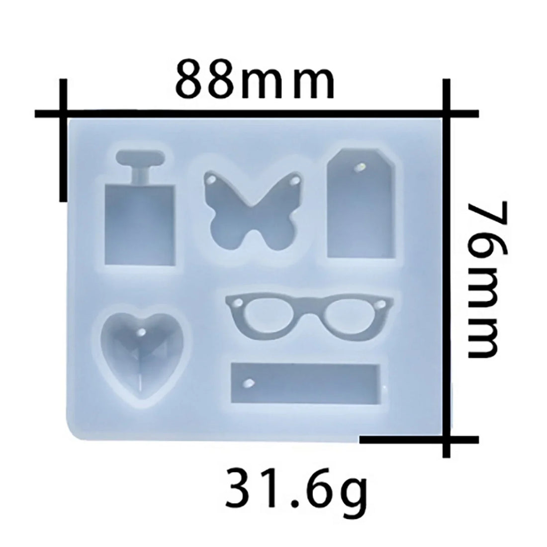 Candle & Resin  Silicone Mould Keychain Making  l JSM25