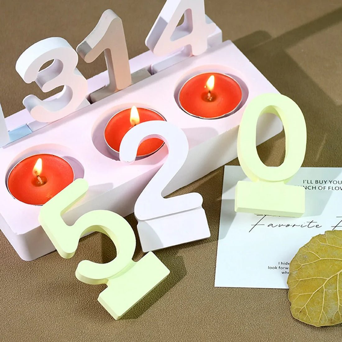 Candle & Resin 3pcs Candle Holder Pot Silicone Mould