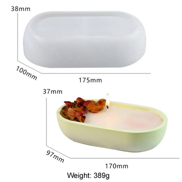 Candle & Resin  Silicone Mould Candle Pot JSM33 l Pack of 1