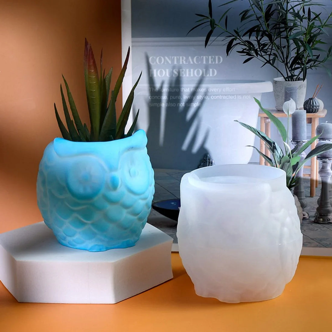 Candle & Resin Silicone Mould Flower Pot JSM38 l Pack of 1