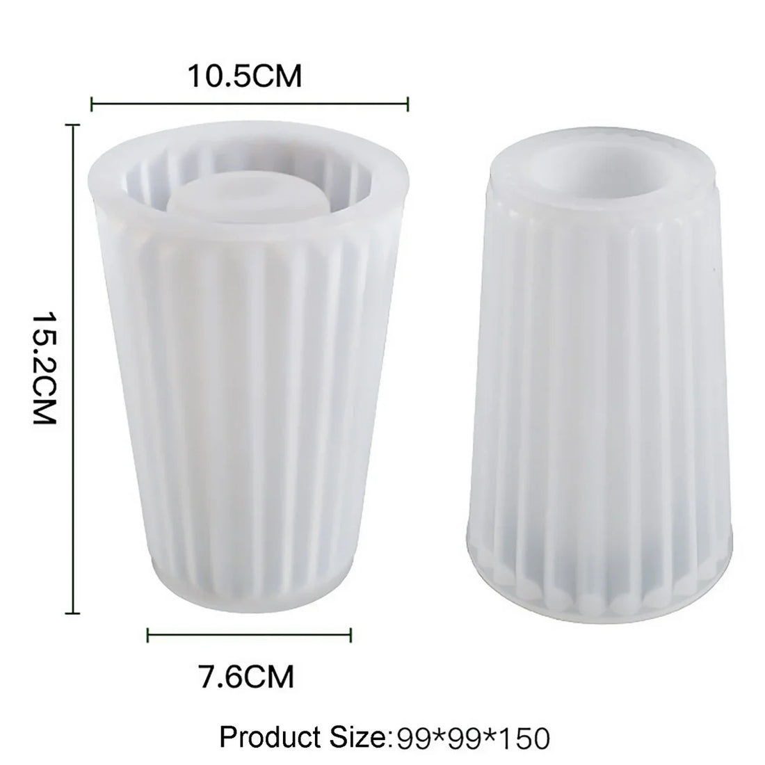 Candle & Resin Silicone Mould Big Flower Pot JSM45 l Pack of 1