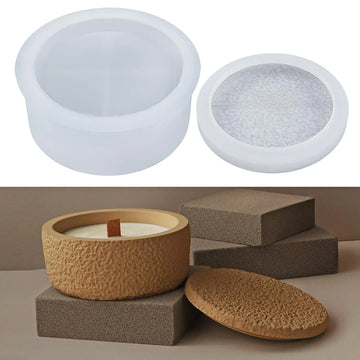 Candle & Resin Silicone Mould Jewellery Box Round With Lid JSM53 l Pack of 1