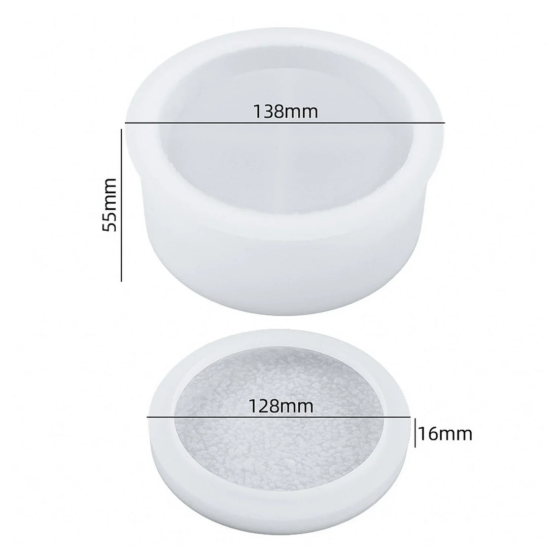 Candle & Resin Silicone Mould Jewellery Box Round With Lid JSM53 l Pack of 1