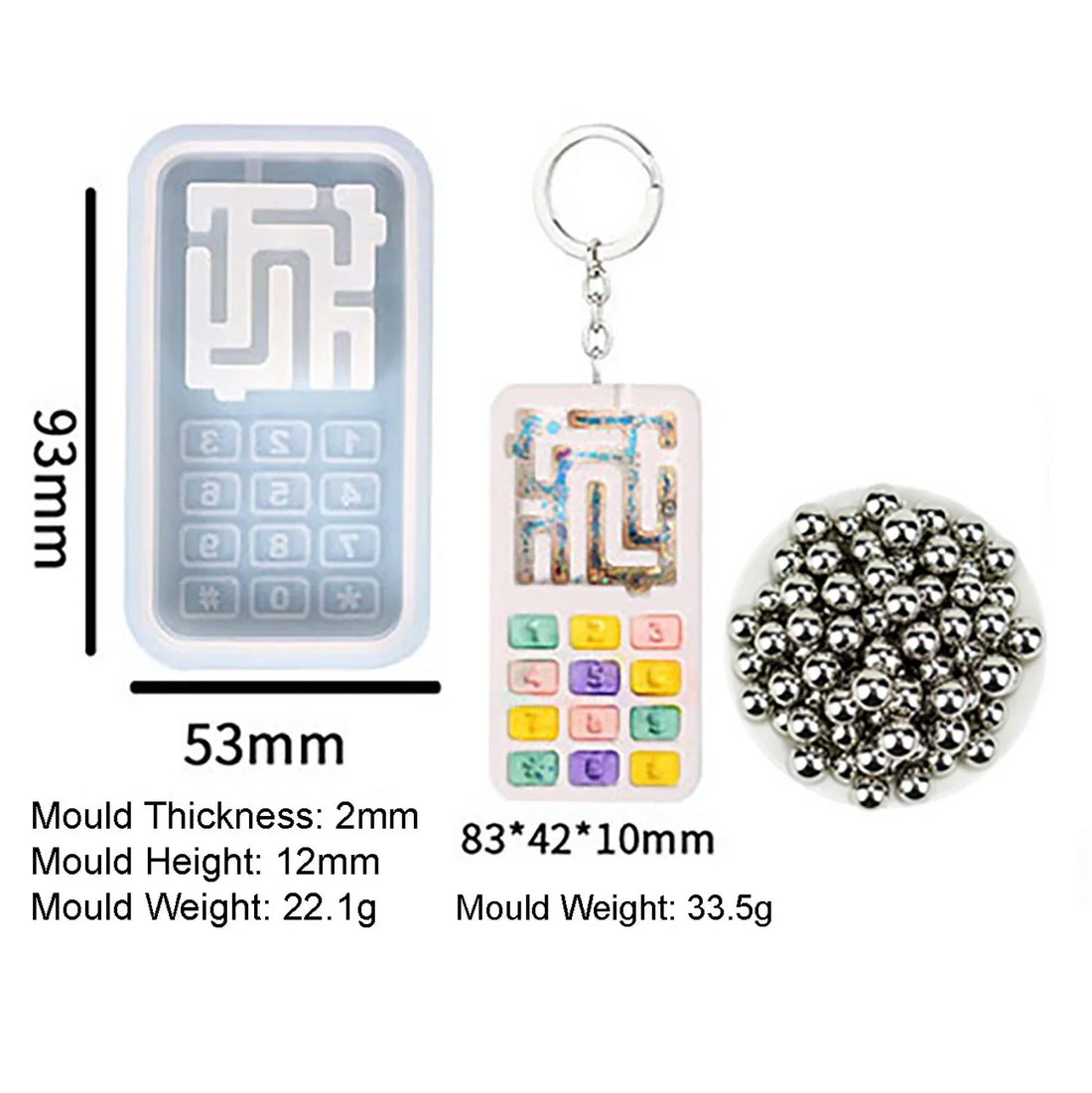 Candle & Resin Silicone Mould Puzzle game l Pack of 1
