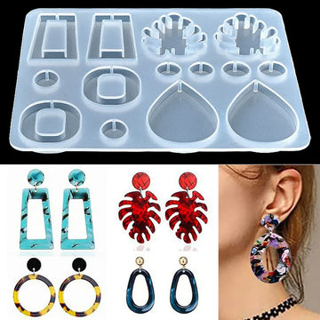 Candle & Resin  Silicone Mould Earring Design JSM59 l Pack of 1