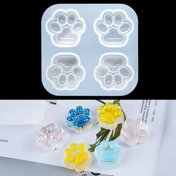 Candle & Resin  Silicone Mould Dog Foot Paw JSM60 l Pack of 1