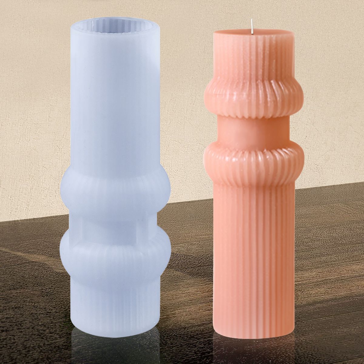 Silicone Mould Pillar Candle Design JSM63