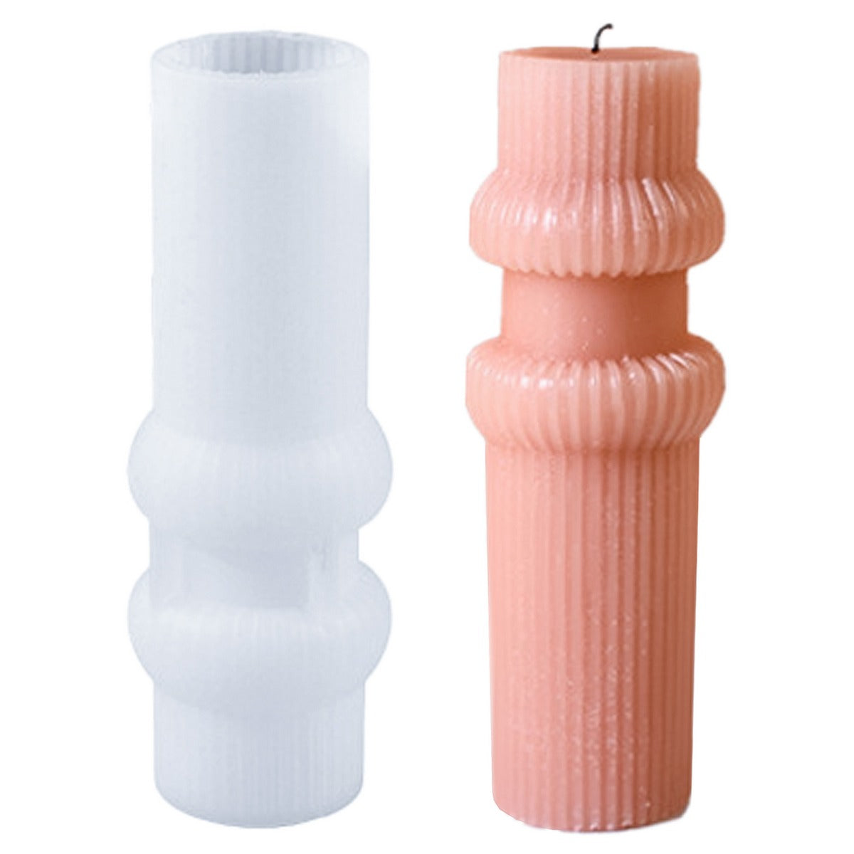Silicone Mould Pillar Candle Design JSM63 - view 4