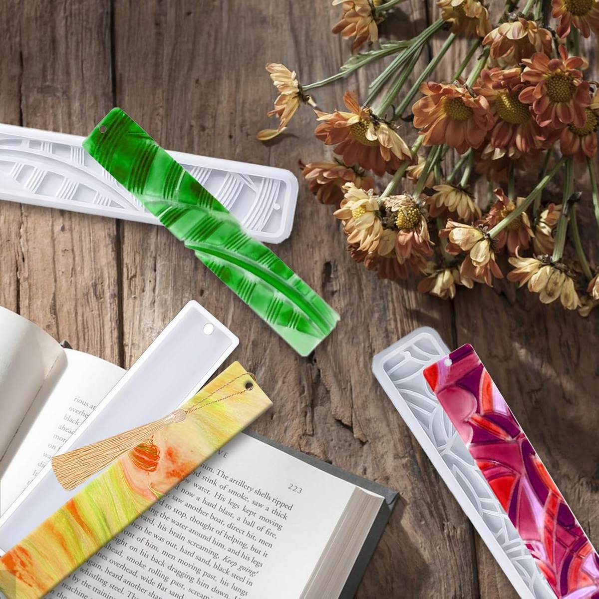 Silicone Mould Bookmark Design 2 JSM75 - view 3